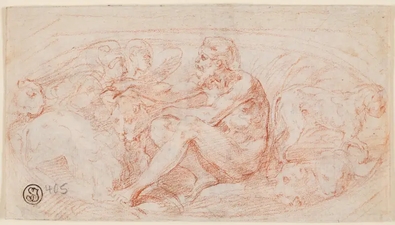 Daniel in der Löwengrube, 1531 – Nr. 1 von Parmigianino