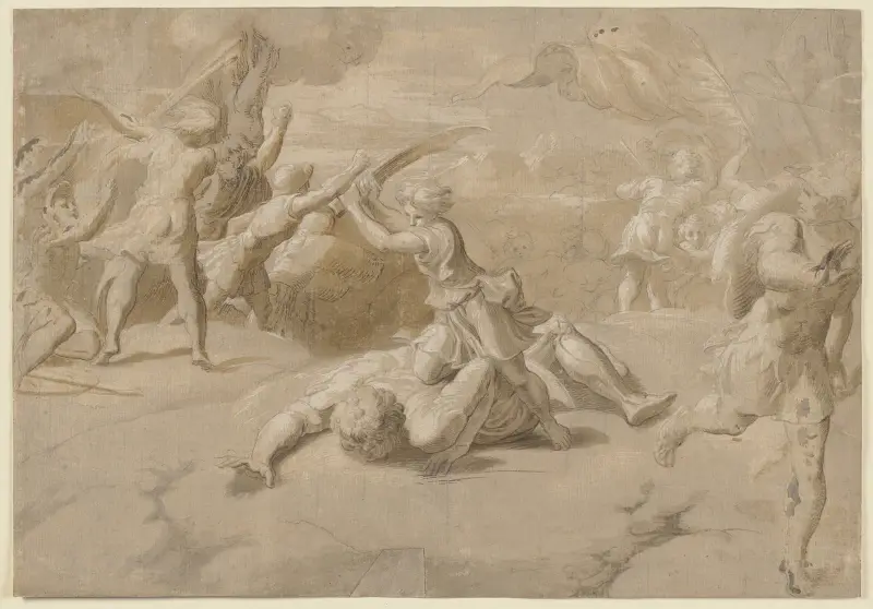 David und Goliath von Parmigianino