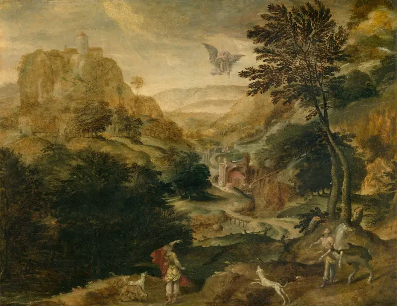 Der Raub des Ganymed von Paul Bril