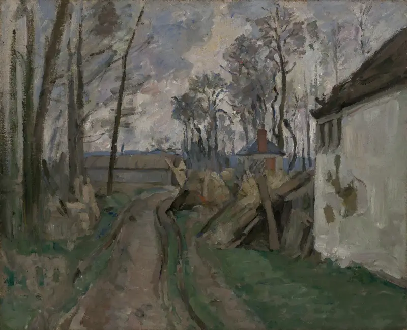 En byväg vid Auvers av Paul Cézanne