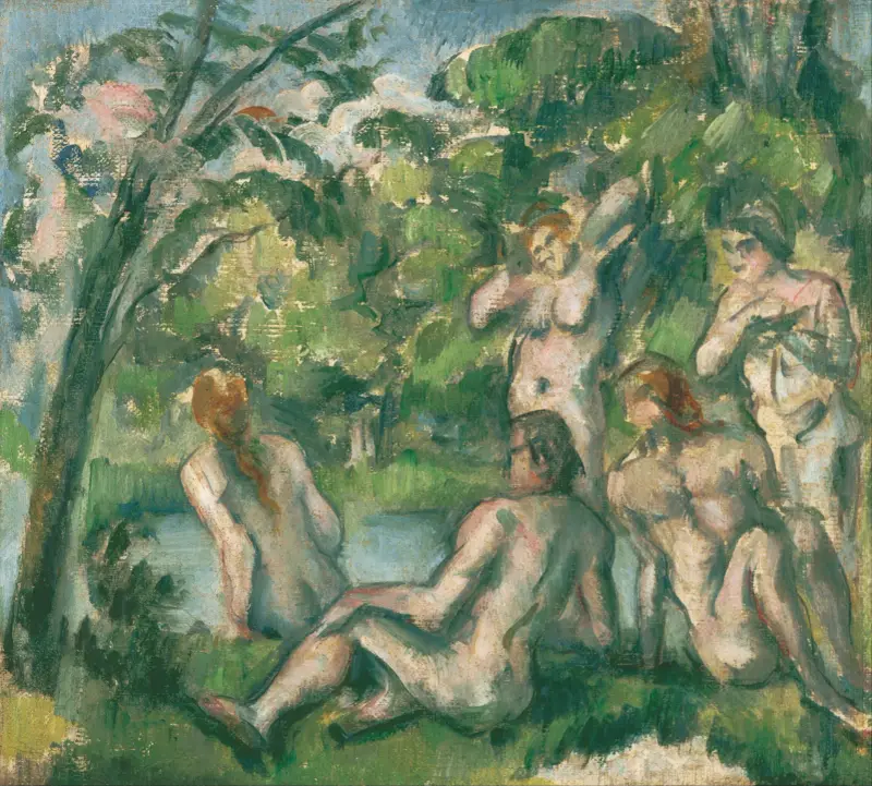 Koupající se 2, Paul Cézanne