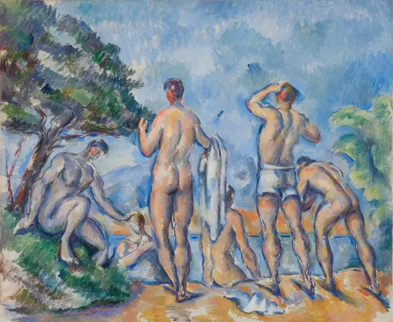 Badende, 1890 von Paul Cézanne
