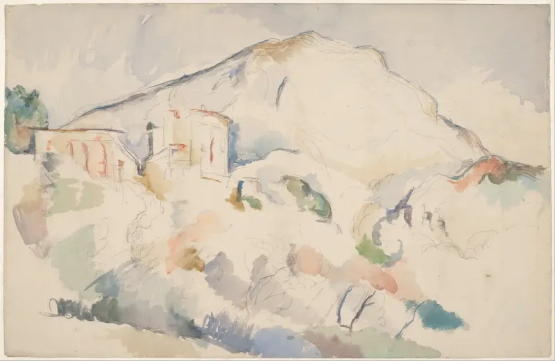 Schloss Noir und Mont Sainte-Victoire von Paul Cézanne