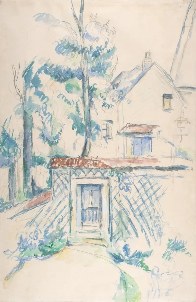 Ingång till en trädgård av Paul Cézanne