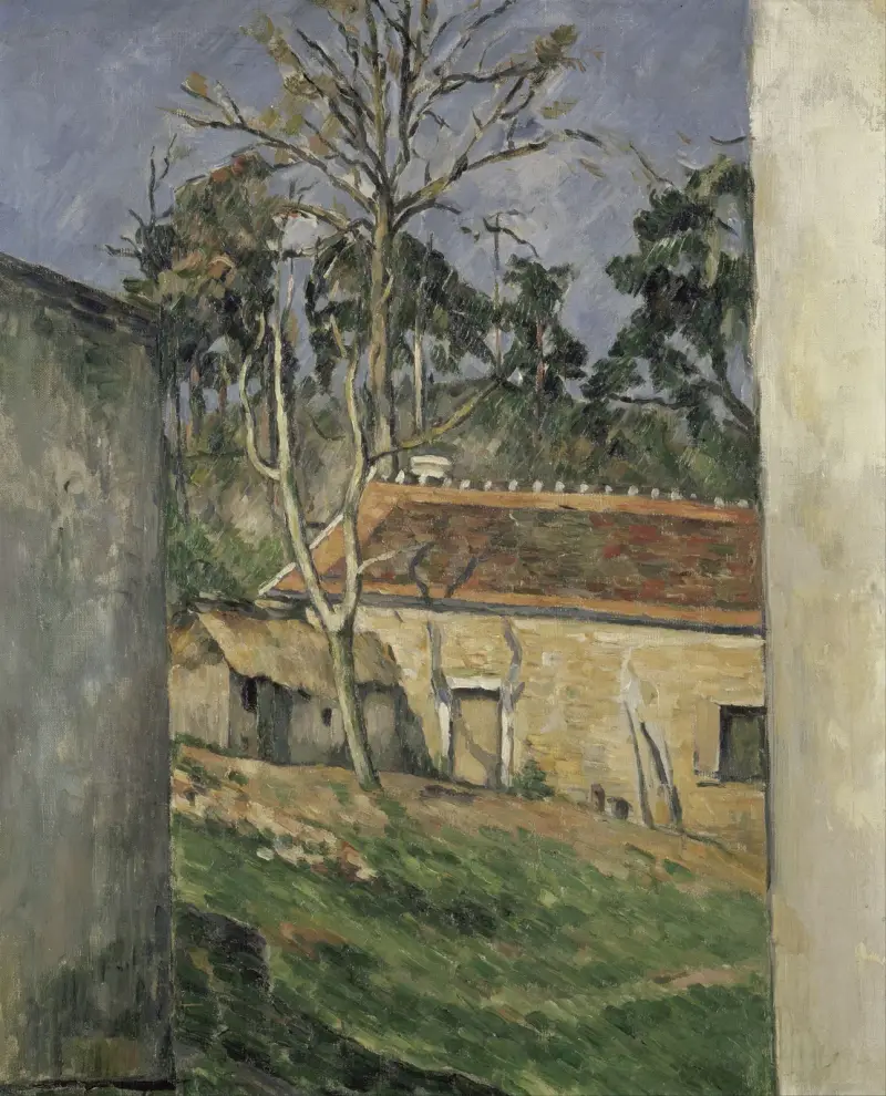 Farmyard av Paul Cézanne