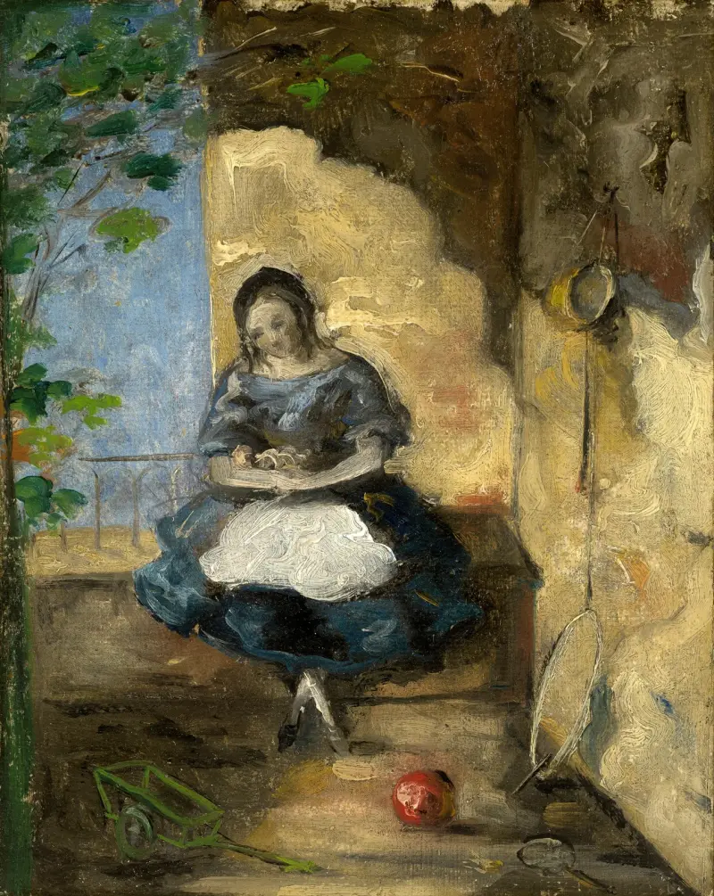 Fillette av Paul Cézanne
