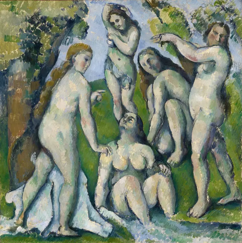 Five Bathers av Paul Cézanne