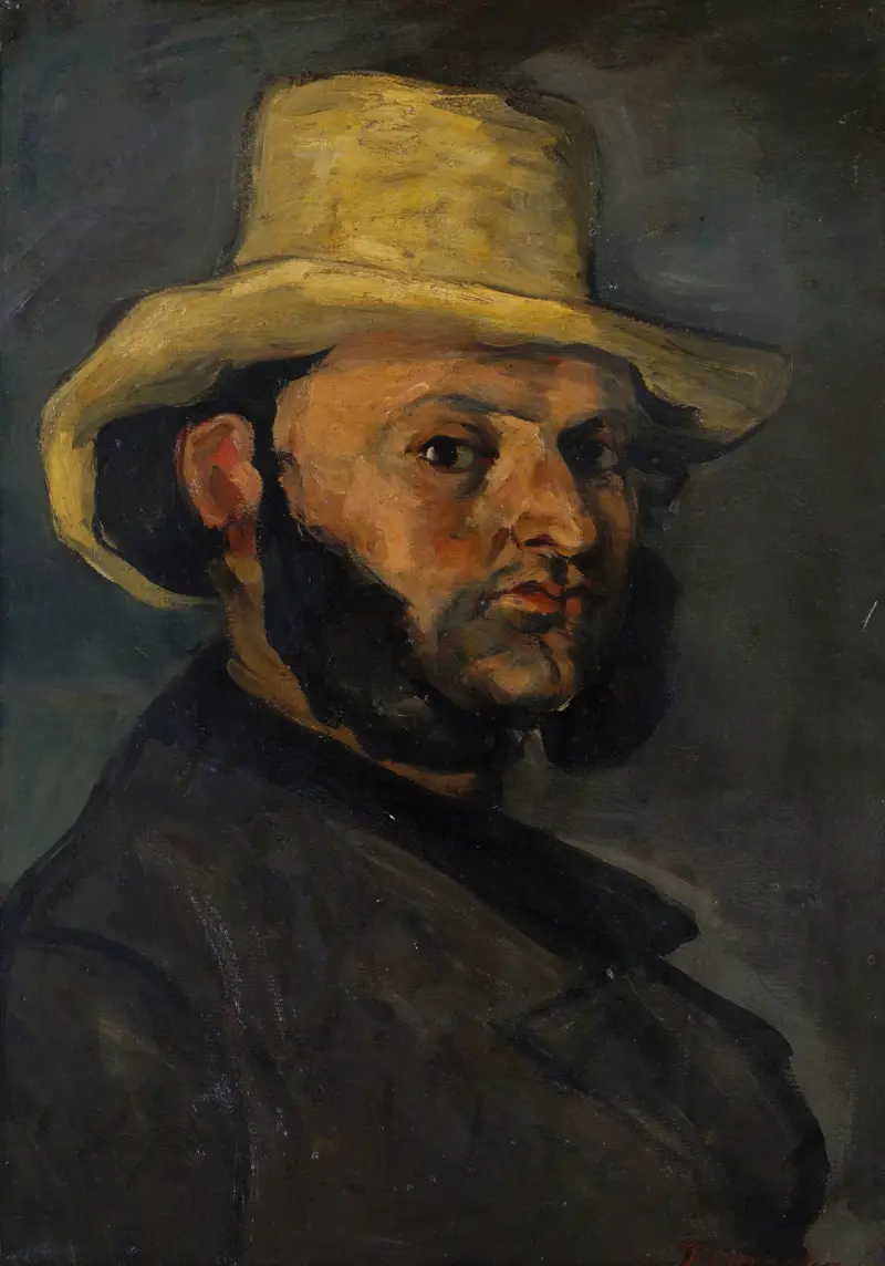 Gustave Boyer (geb. 1840) mit Strohhut von Paul Cézanne