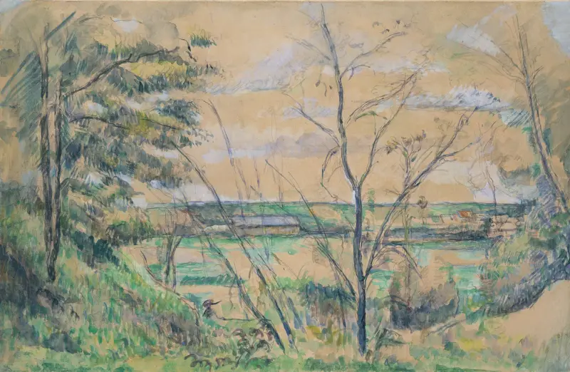 In the Oise Valley av Paul Cézanne
