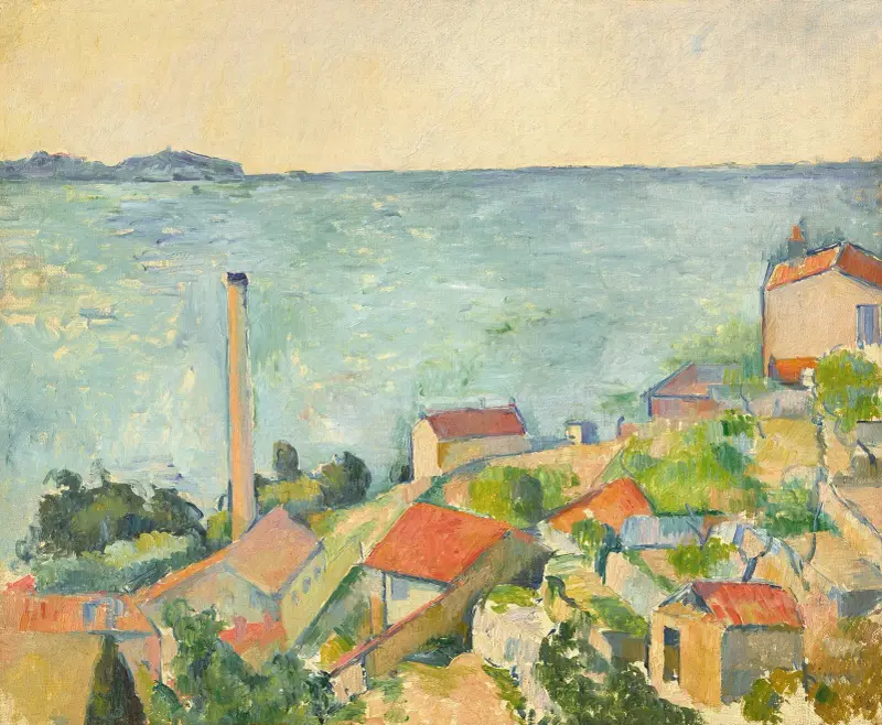 La mer à l’Estaque av Paul Cézanne