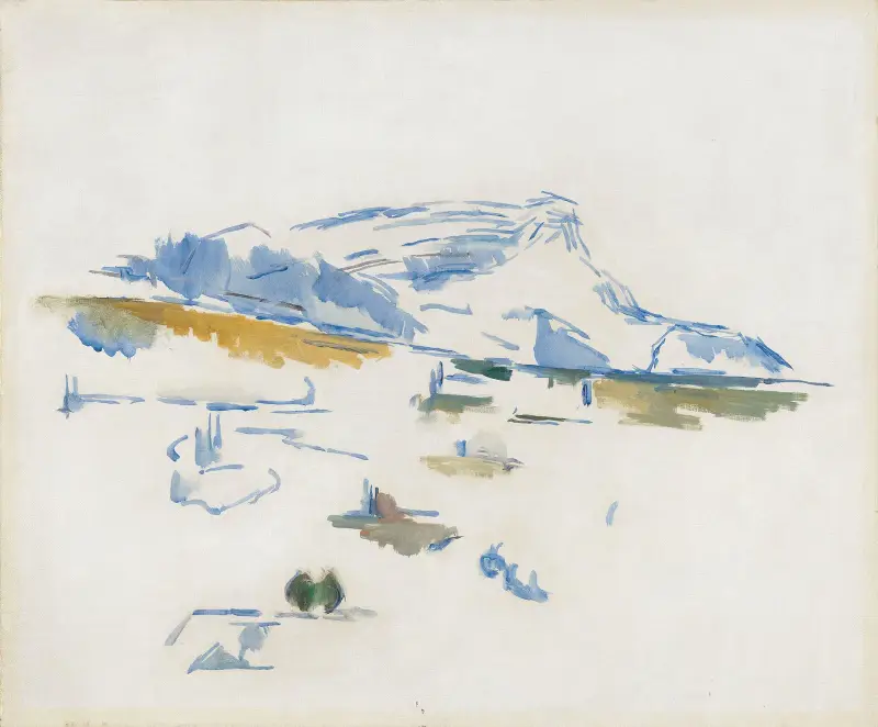 Berget Sainte-Victoire sett från Lauves av Paul Cézanne