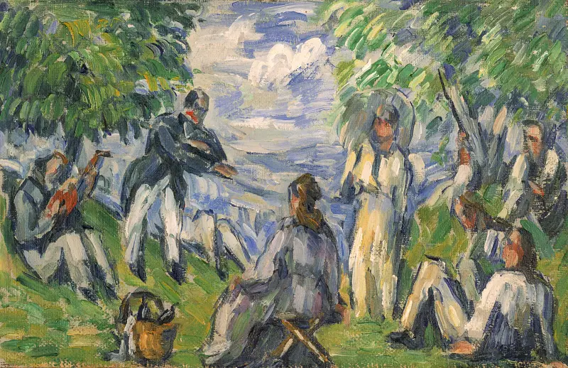 Snídaně v trávě, Paul Cézanne