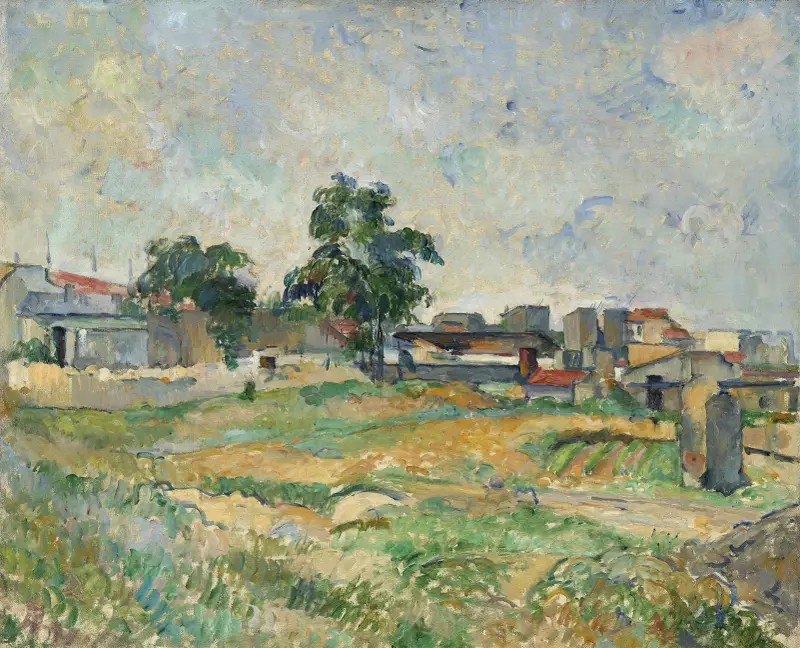 Landscape near Paris av Paul Cézanne