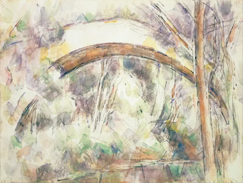 Die Brücke der drei Sprünge von Paul Cézanne