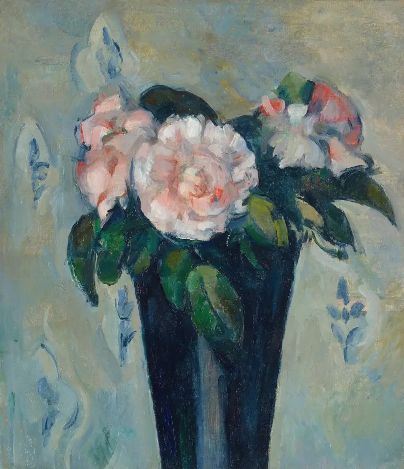 Tmavomodrá váza, Paul Cézanne