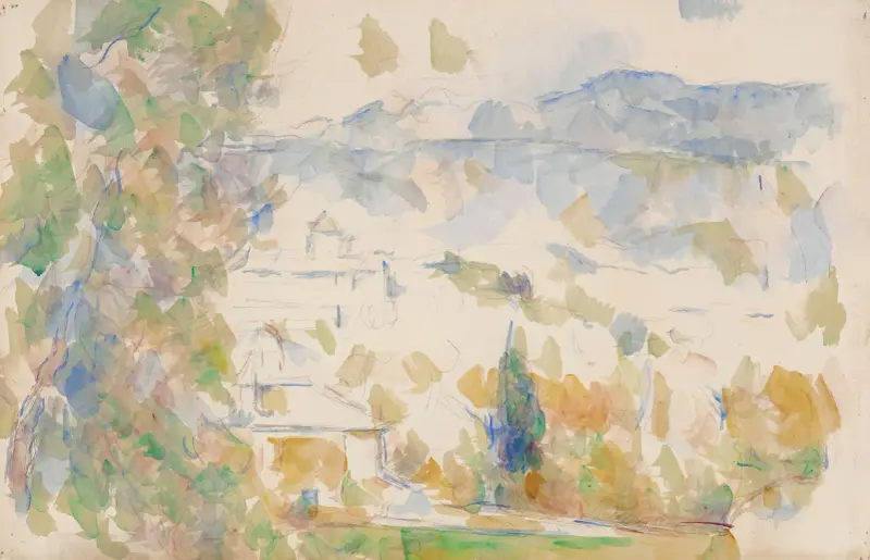 Bastiderna Lou Deven och Barbaroux av Paul Cézanne