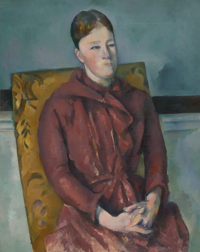 Madame Cézanne i gul stol av Paul Cézanne