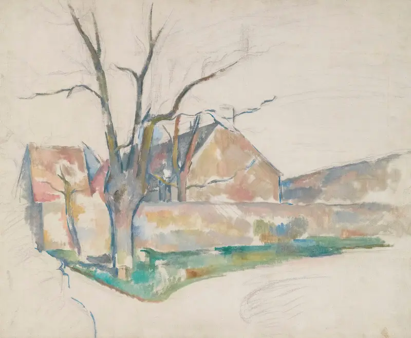 Paysage D’hiver av Paul Cézanne