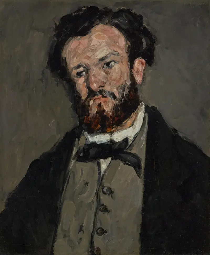 Porträtt av Anthony Valabrègue av Paul Cézanne