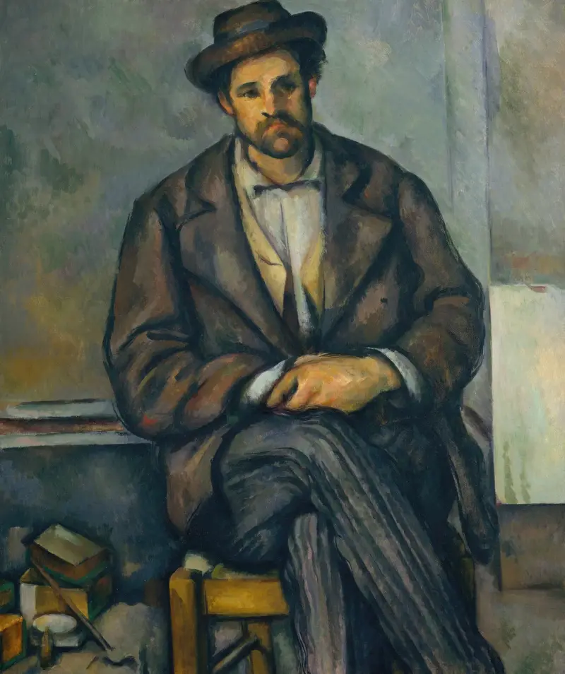 Sedící rolník, Paul Cézanne