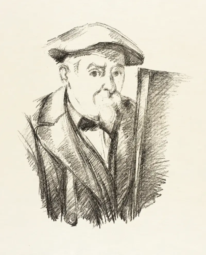 Self-portrait – nr 2 av Paul Cézanne