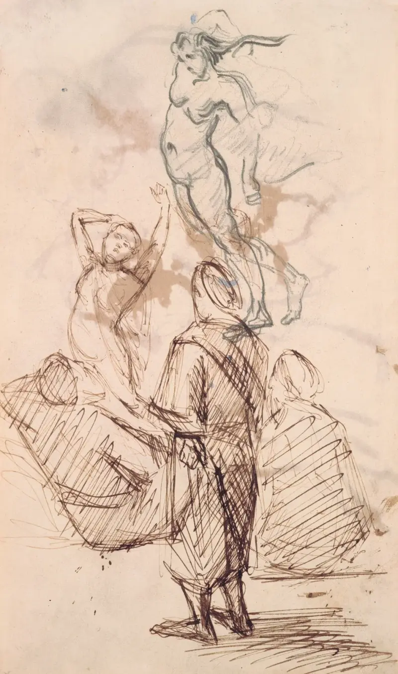 Arkusz studiów, 1871, Paul Cézanne