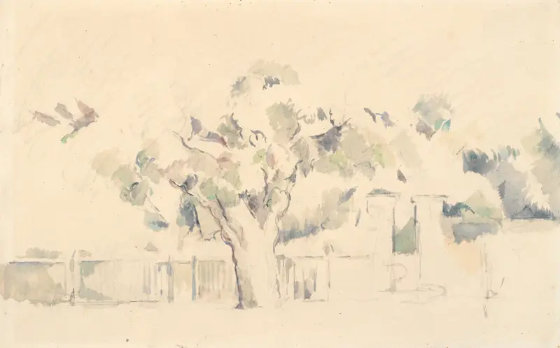 Der Lattenzaun von Paul Cézanne