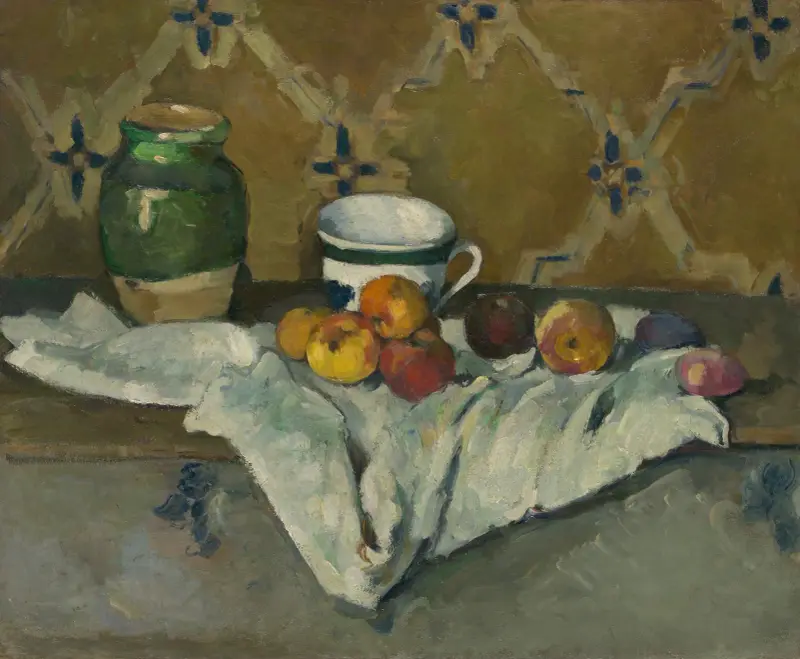 Still Life with Jar, Cup, and Apples av Paul Cézanne