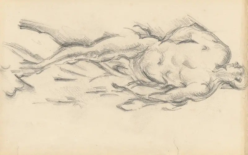Studium rzeźby Pugeta „Milon z Krotony”, Paul Cézanne