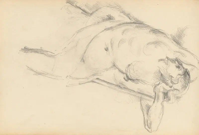 Studium postaci alegorycznej Bellony w „Apoteozie Henryka IV” Rubensa, Paul Cézanne