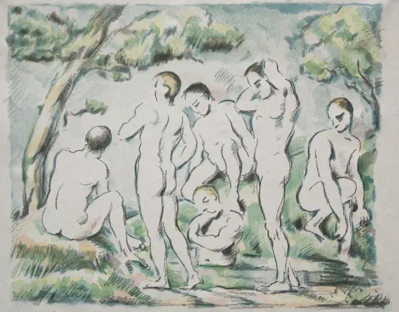The Bathers, 1897 av Paul Cézanne