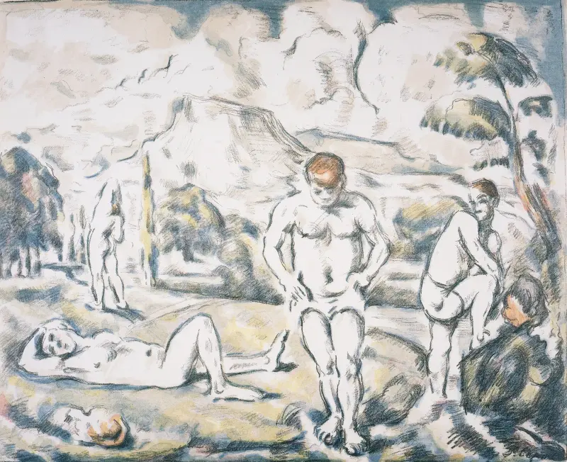 The Bathers, 1898 av Paul Cézanne