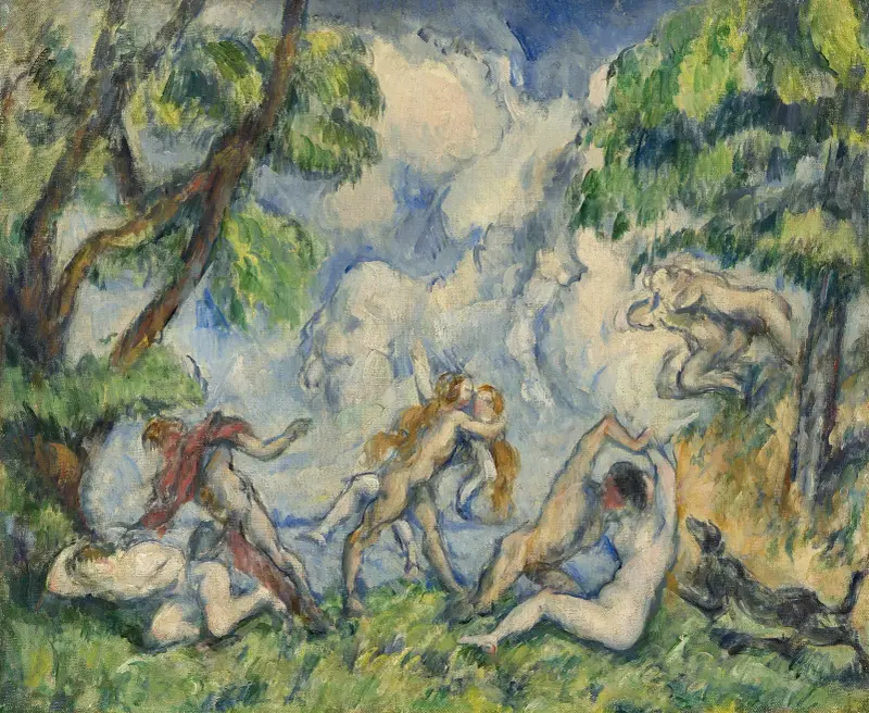 Kärlekens strid av Paul Cézanne