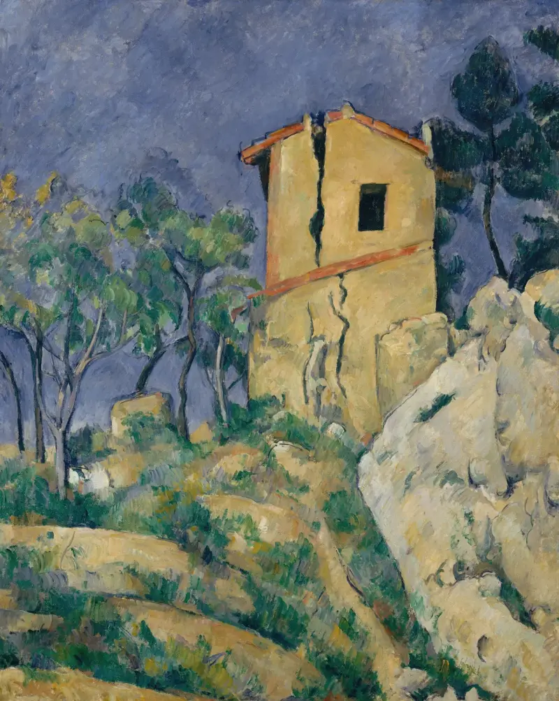 The House with the Cracked Walls av Paul Cézanne