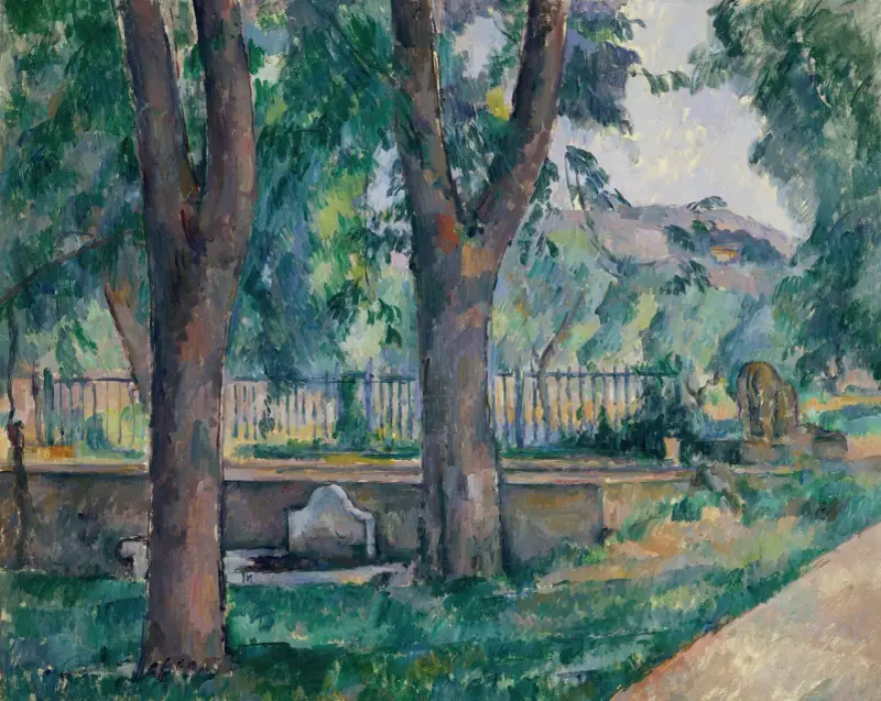 Sadzawka w Jas de Bouffan, 1885, Paul Cézanne