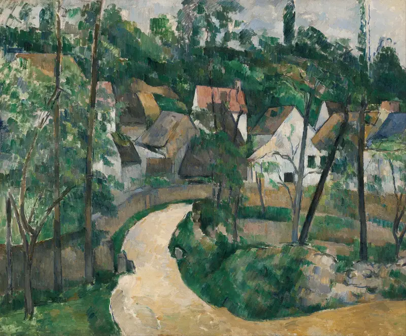 Zatáčka na cestě, 1881, Paul Cézanne