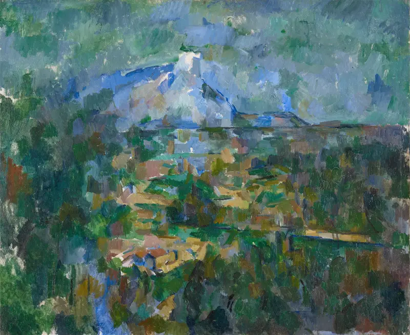 Utsikt över Mont Sainte-Victoire från Les Lauves av Paul Cézanne