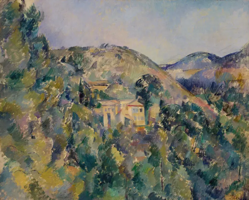 Blick auf die Domaine Saint-Joseph von Paul Cézanne