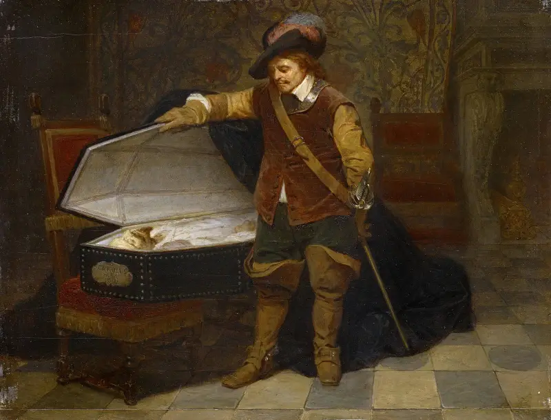 Cromwell And Charles I av Paul Delaroche