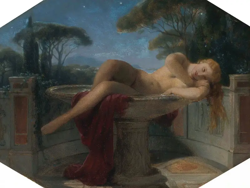 Ung flicka i ett kar av Paul Delaroche