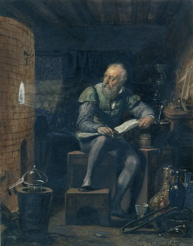 Palissy w swoim warsztacie, Paul Delaroche