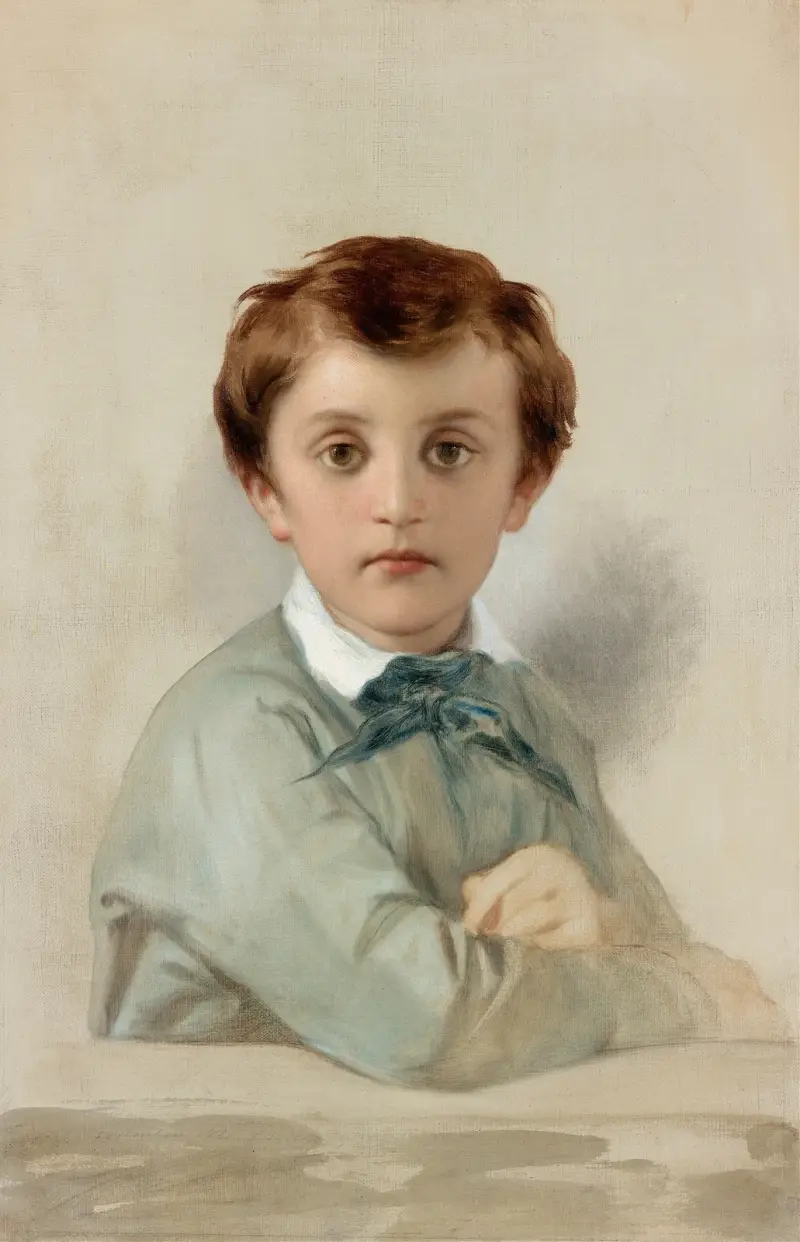 Porträt von Philippe-Grégoire Delaroche, des Künstlers jüngerem Sohn von Paul Delaroche
