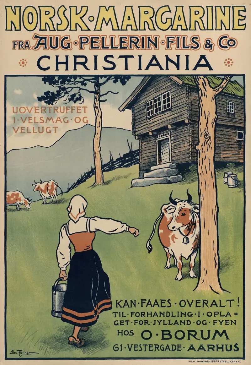 Norsk Margarin från Aug. Pellerin Fils & Co. Christiania av Paul Fischer