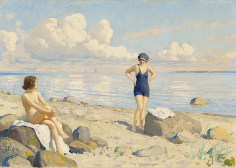 Na plaży, Paul Fischer