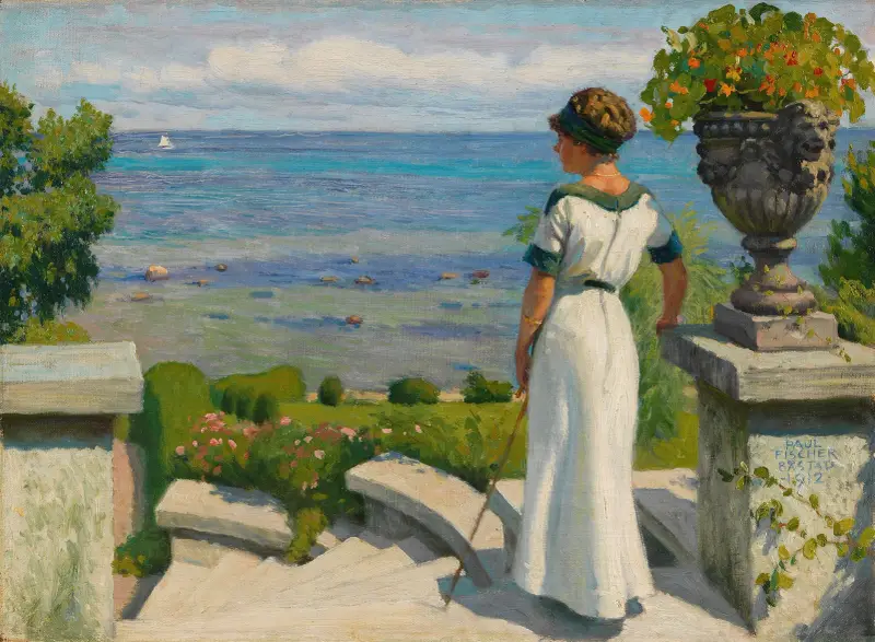 Auf der Terrasse von Paul Fischer