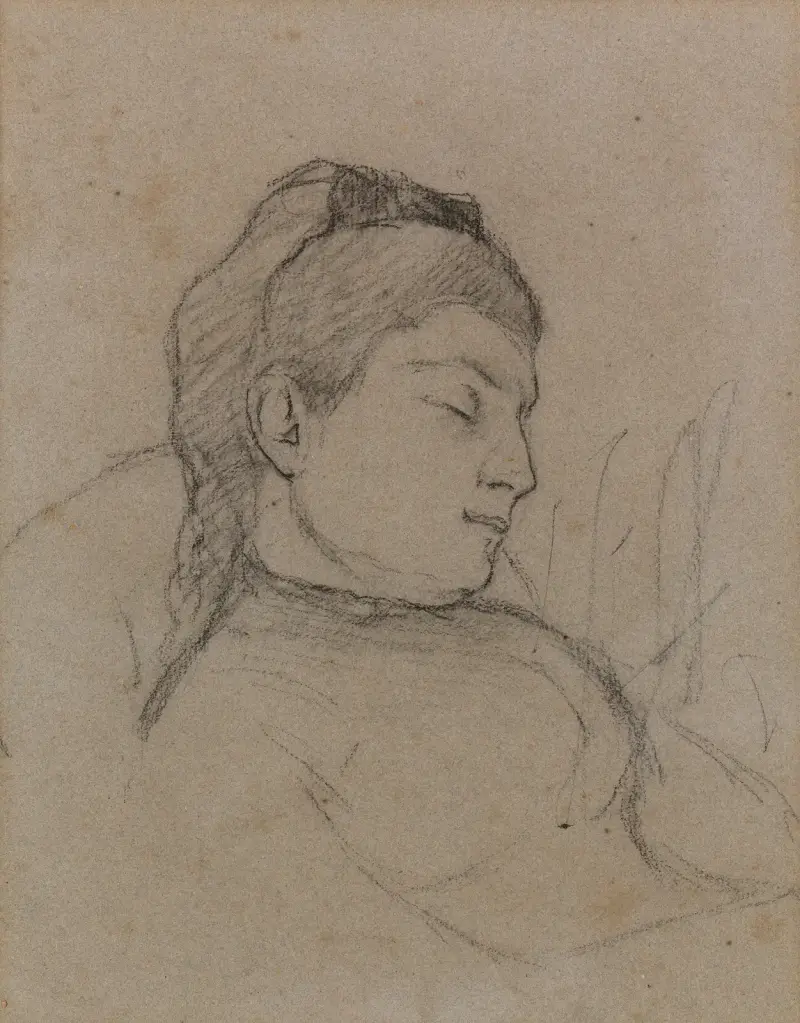 Sovande kvinna av Paul Gauguin
