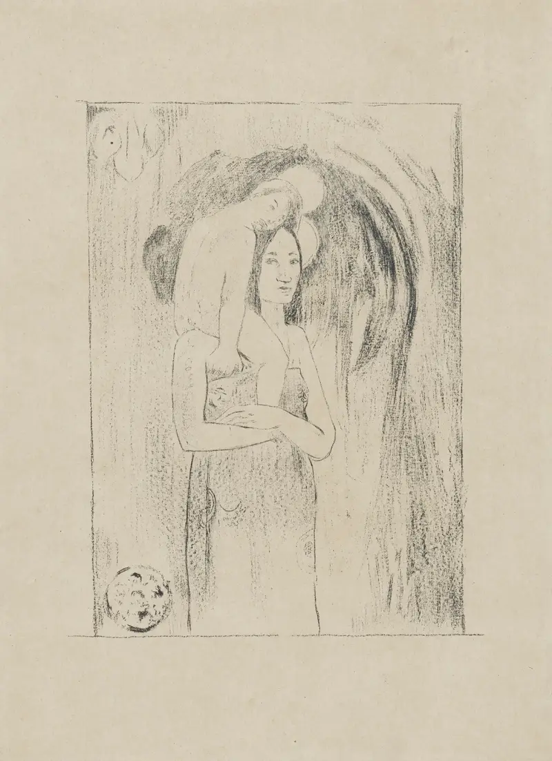 Var hälsad, Maria, 1894 av Paul Gauguin