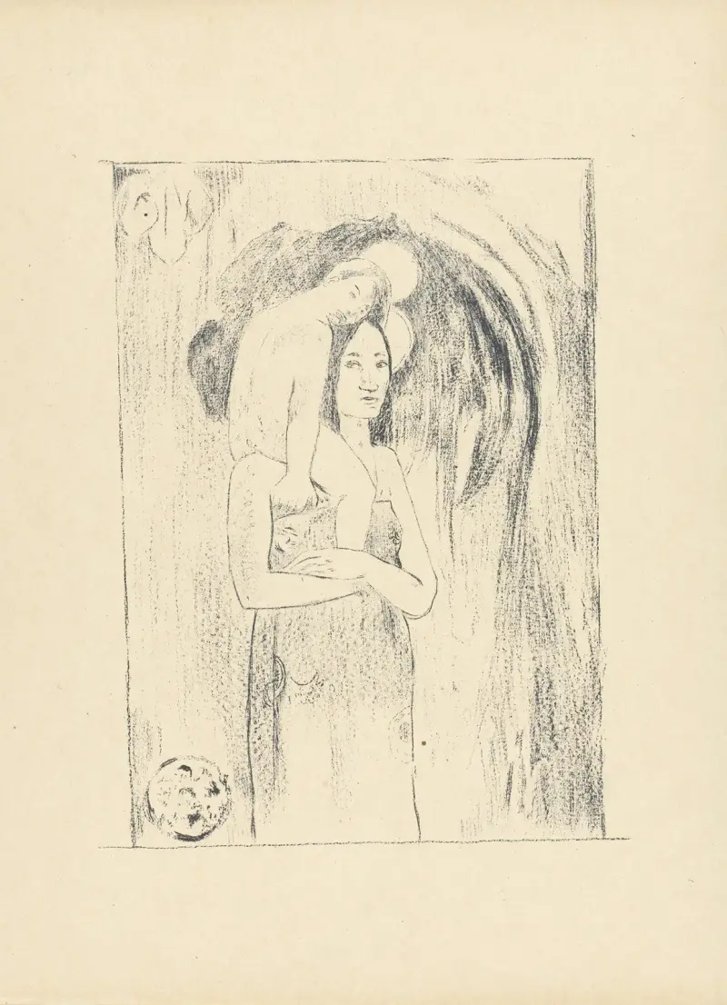 La Vierge et l’Enfant av Paul Gauguin