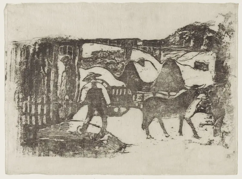 Der Ochsenkarren von Paul Gauguin