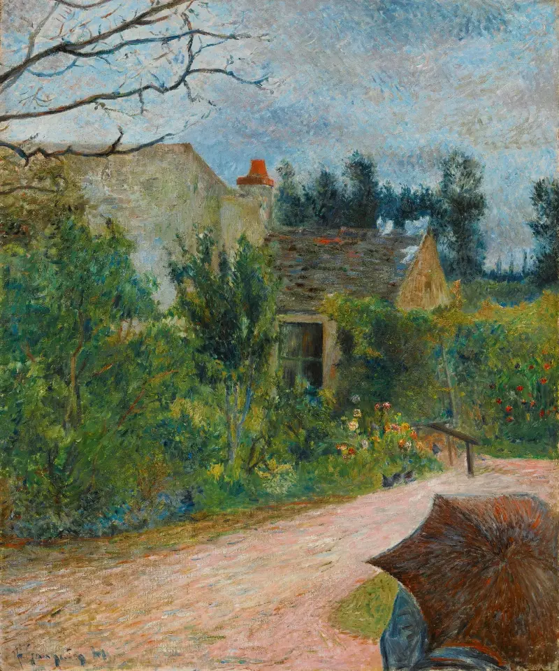 Pissarros trädgård, quai du Pothuis i Pontoise av Paul Gauguin